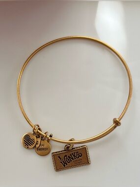 Charlie and The Chocolate Factory Alex and Ani Charm Bangle Bracelet - Gold